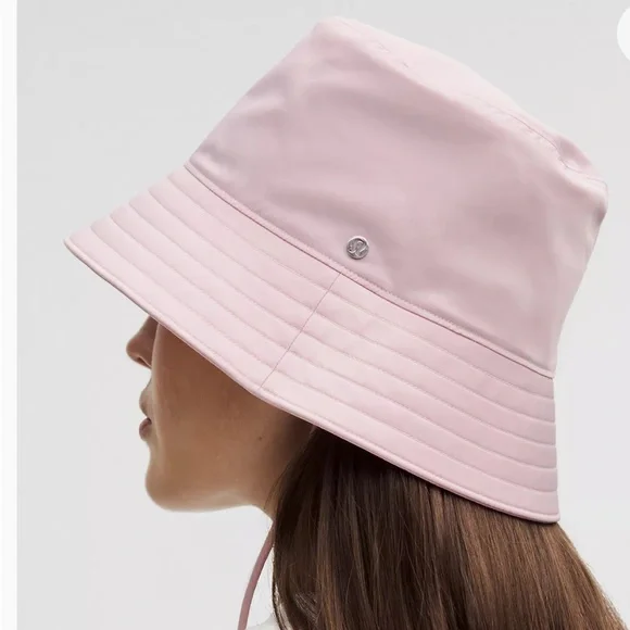 LULULEMON Reversible Bucket Hat. Floral Burst WP Pink Hase Sunburst. L/XL Lululemon Womens Cotton Twill Wide-Brim Hat - Pink Haze  main image 4
